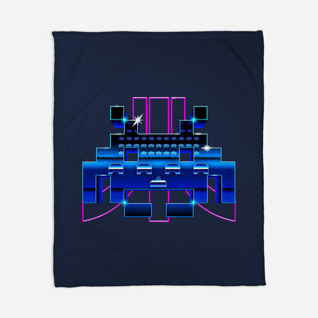 Space Retro-None-Fleece-Blanket-demonigote