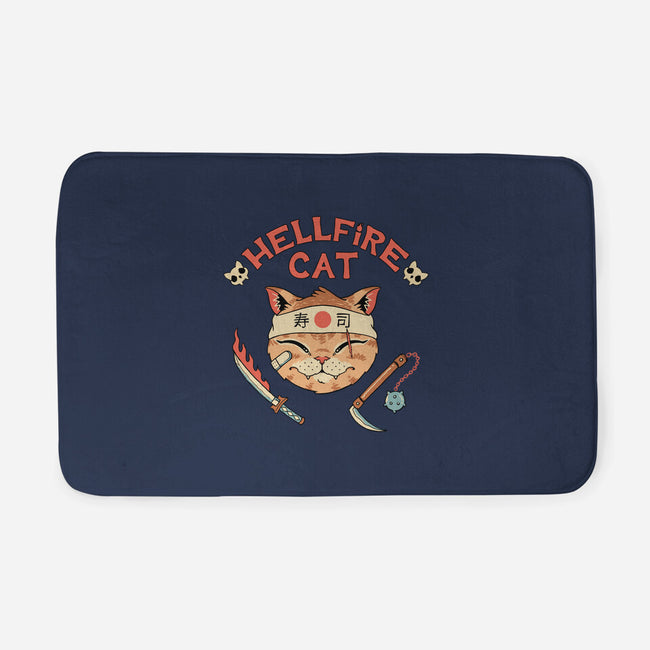 Hellfire Cat Meowster-None-Memory Foam-Bath Mat-vp021