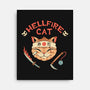 Hellfire Cat Meowster-None-Stretched-Canvas-vp021