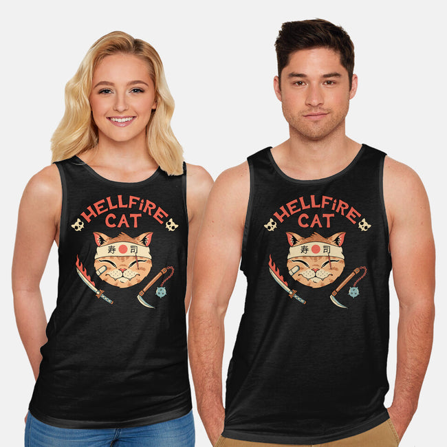 Hellfire Cat Meowster-Unisex-Basic-Tank-vp021