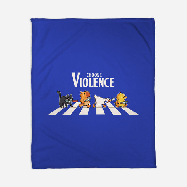 Choose Violence-None-Fleece-Blanket-2DFeer