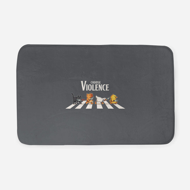 Choose Violence-None-Memory Foam-Bath Mat-2DFeer