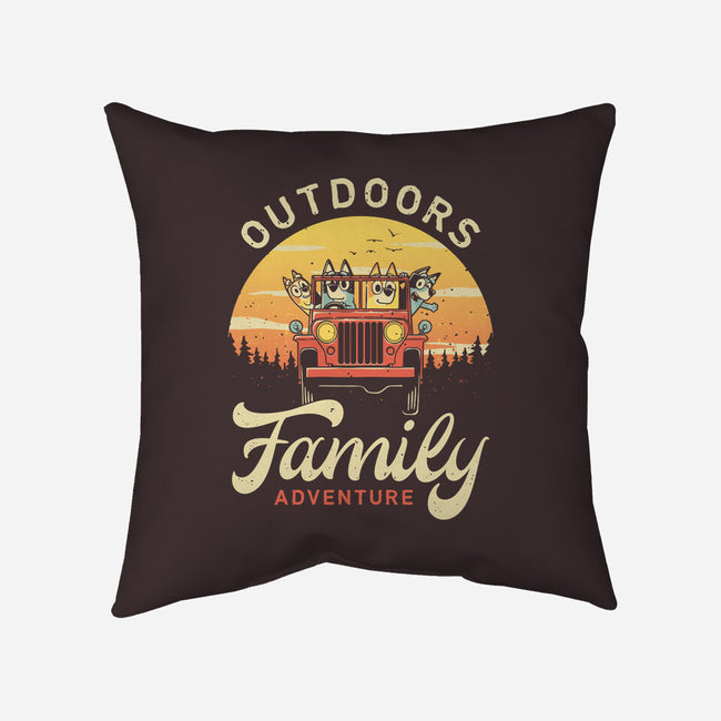 Outdoors Heelers-None-Removable Cover-Throw Pillow-retrodivision