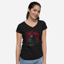 Deep Darkness-Womens-V-Neck-Tee-Tronyx79