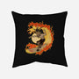 Surfing With The Devil-None-Removable Cover-Throw Pillow-Green Devil