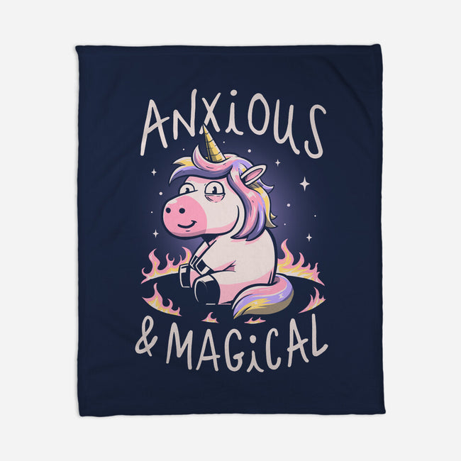 Anxious But Magical-None-Fleece-Blanket-koalastudio