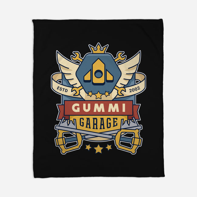 The Gummi Garage Emblem-None-Fleece-Blanket-LAGELANTEE