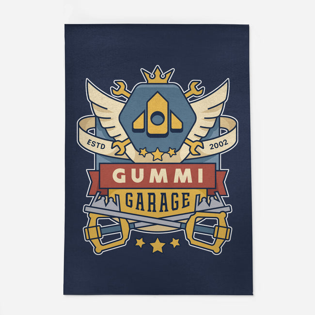 The Gummi Garage Emblem-None-Indoor-Rug-LAGELANTEE