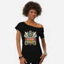 The Gummi Garage Emblem-Womens-Off Shoulder-Tee-LAGELANTEE