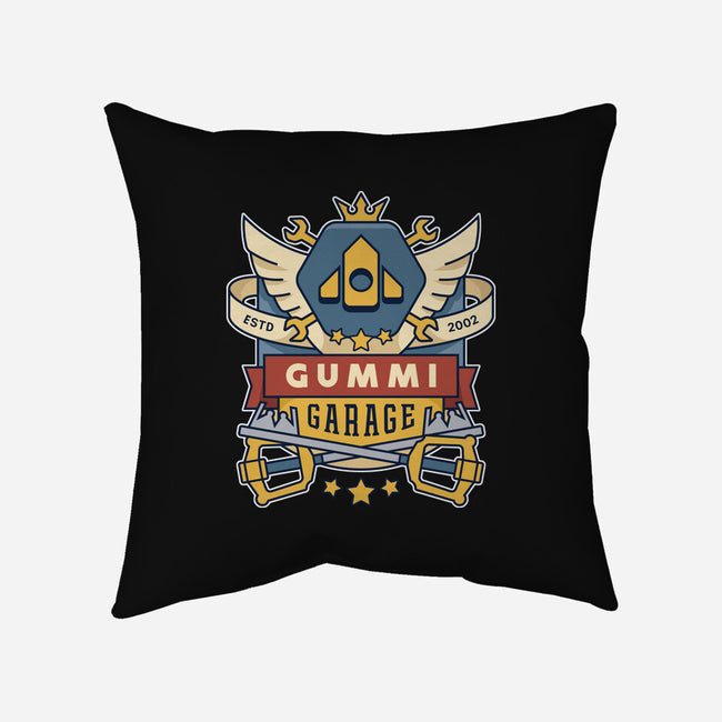 The Gummi Garage Emblem-None-Removable Cover-Throw Pillow-LAGELANTEE