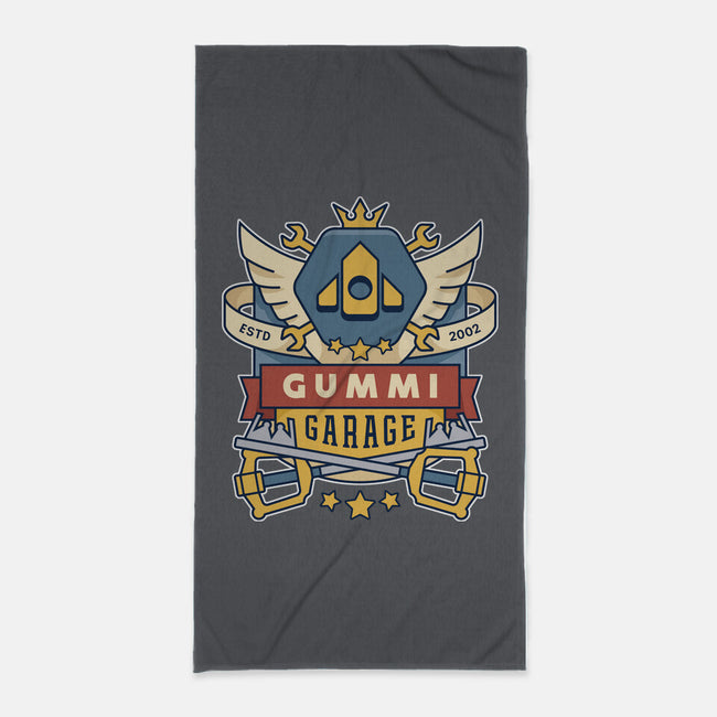 The Gummi Garage Emblem-None-Beach-Towel-LAGELANTEE