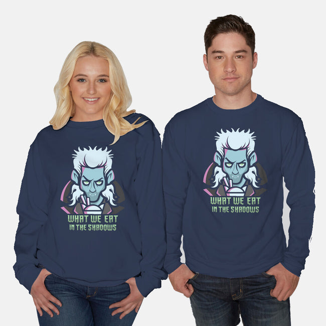 What We Eat In The Shadows-Unisex-Crew Neck-Sweatshirt-jrberger