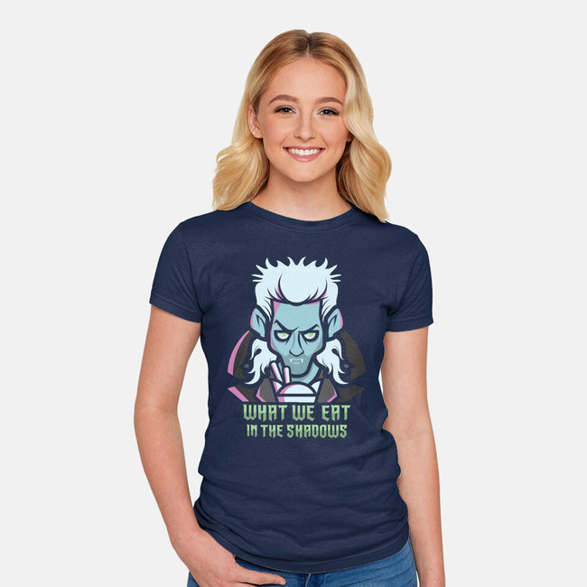 What We Eat In The Shadows-Womens-Fitted-Tee-jrberger