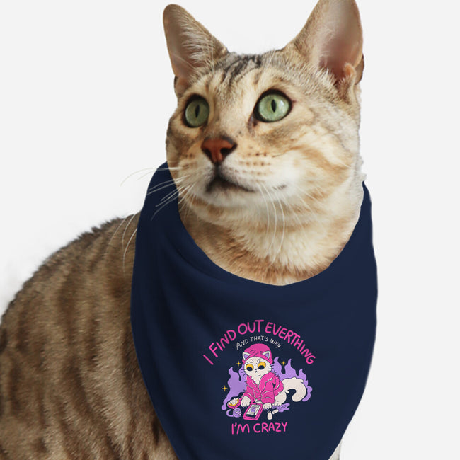 I Find Out Everything-Cat-Bandana-Pet Collar-yumie