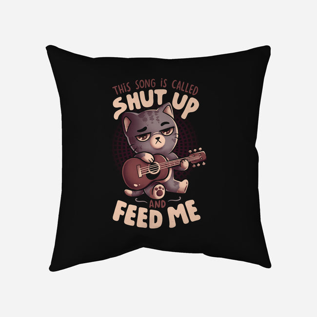 Feed Me Cat Song-None-Removable Cover-Throw Pillow-eduely