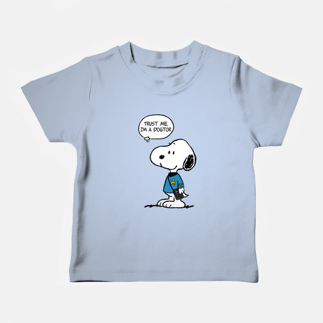 Dogtor Leonard McSnoop-Baby-Basic-Tee-DrMonekers