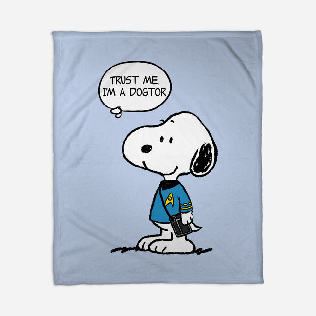 Dogtor Leonard McSnoop-None-Fleece-Blanket-DrMonekers