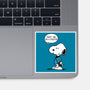 Dogtor Leonard McSnoop-None-Glossy-Sticker-DrMonekers