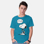 Dogtor Leonard McSnoop-Mens-Basic-Tee-DrMonekers