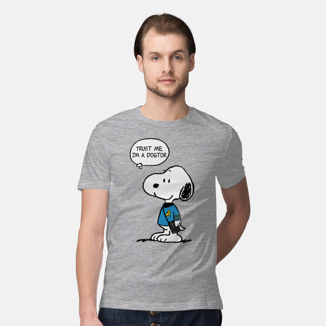 Dogtor Leonard McSnoop-Mens-Premium-Tee-DrMonekers