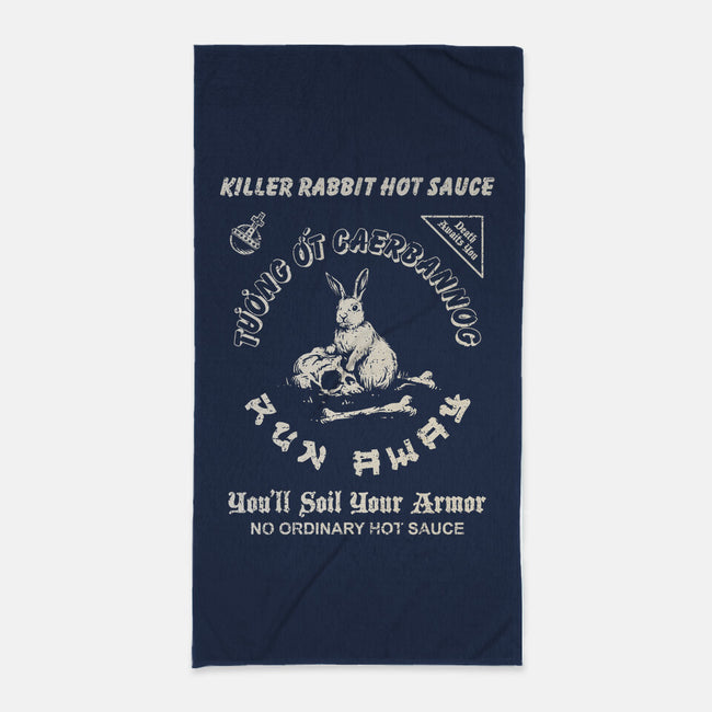 Killer Rabbit Hot Sauce-None-Beach-Towel-kg07