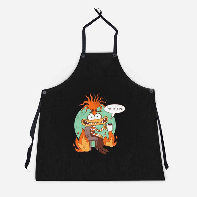 Anxiety Is Fine-Unisex-Kitchen-Apron-paulagarcia