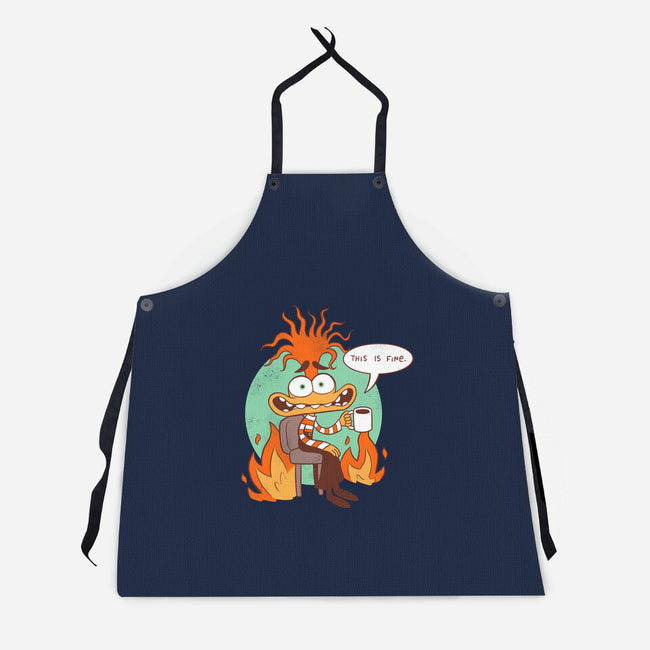 Anxiety Is Fine-Unisex-Kitchen-Apron-paulagarcia