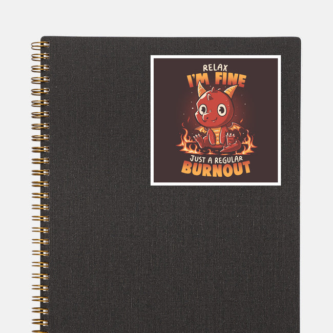 Burnout Dragon-None-Glossy-Sticker-koalastudio