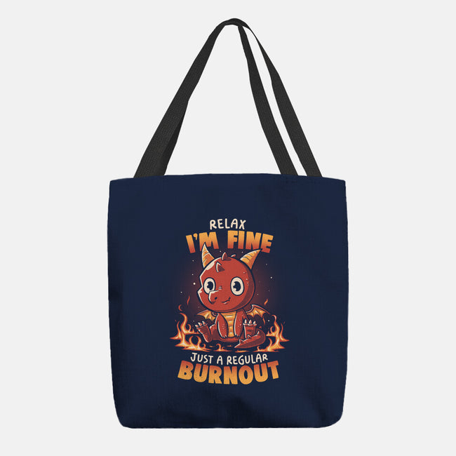 Burnout Dragon-None-Basic Tote-Bag-koalastudio