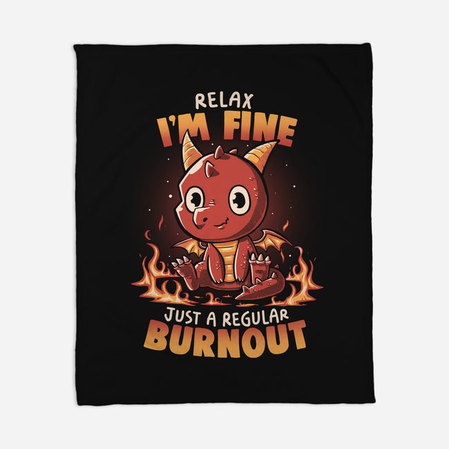 Burnout Dragon-None-Fleece-Blanket-koalastudio