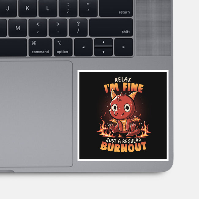 Burnout Dragon-None-Glossy-Sticker-koalastudio