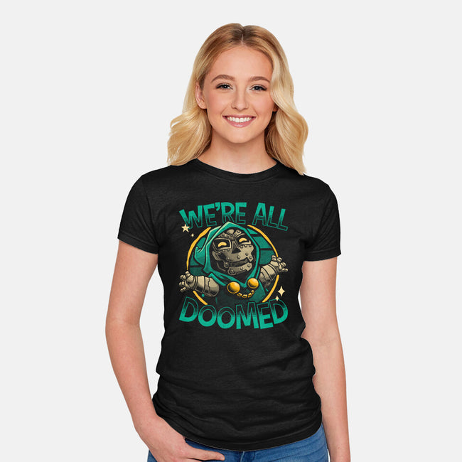 All Doomed-Womens-Fitted-Tee-teesgeex