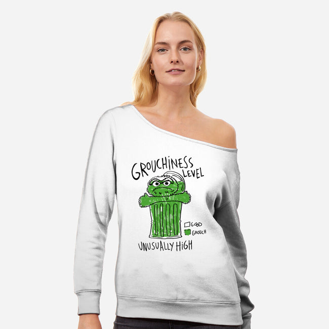 High Grouchiness Level-Womens-Off Shoulder-Sweatshirt-demonigote