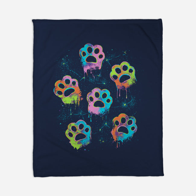 Nebula Paws-None-Fleece-Blanket-IKILO