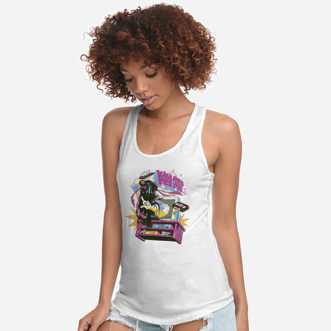 Anime Tape-Womens-Racerback-Tank-ilustrata