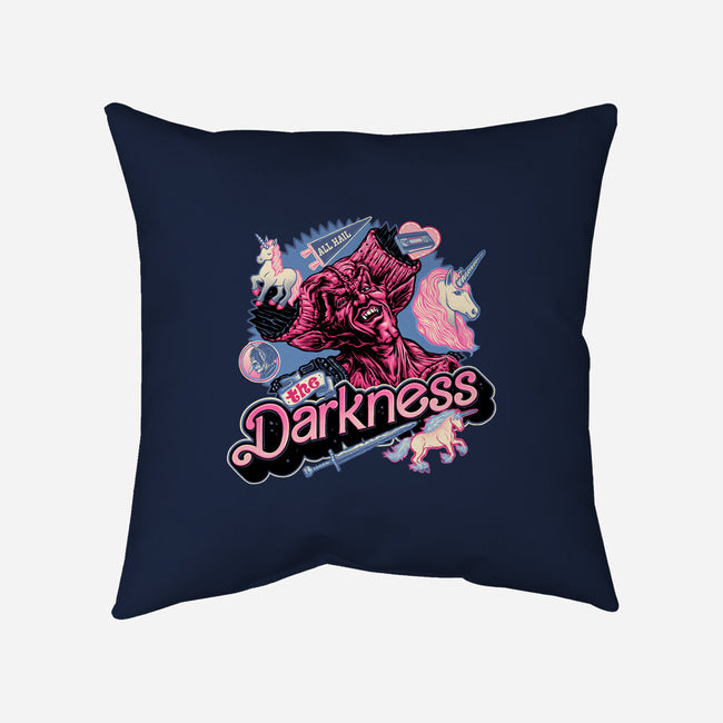 All Hail The Darkness-None-Removable Cover-Throw Pillow-glitchygorilla