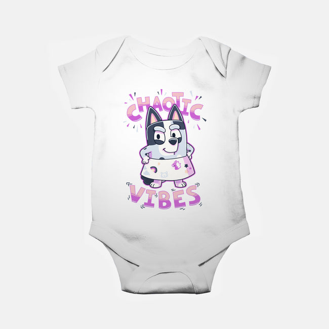 Chaotic Vibes-Baby-Basic-Onesie-Geekydog