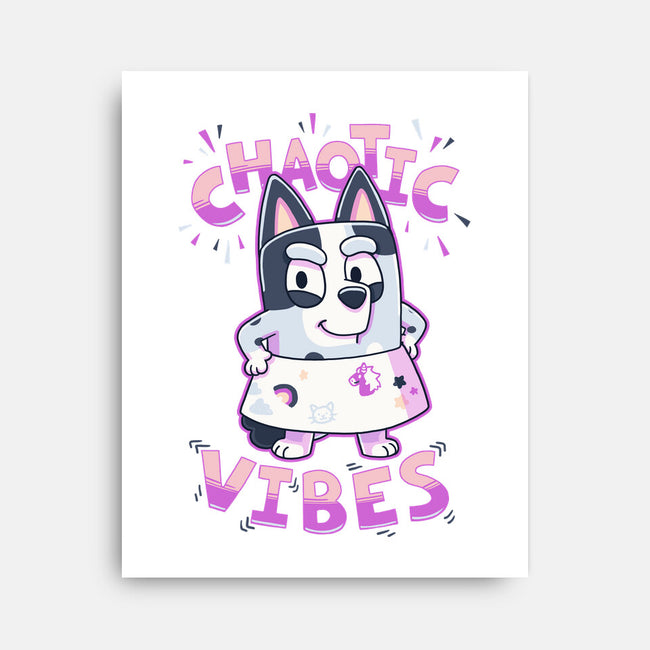 Chaotic Vibes-None-Stretched-Canvas-Geekydog