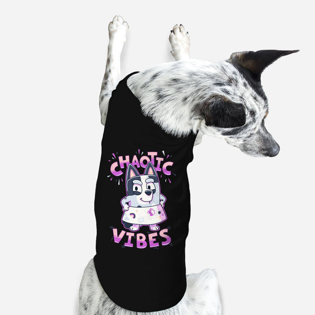 Chaotic Vibes-Dog-Basic-Pet Tank-Geekydog