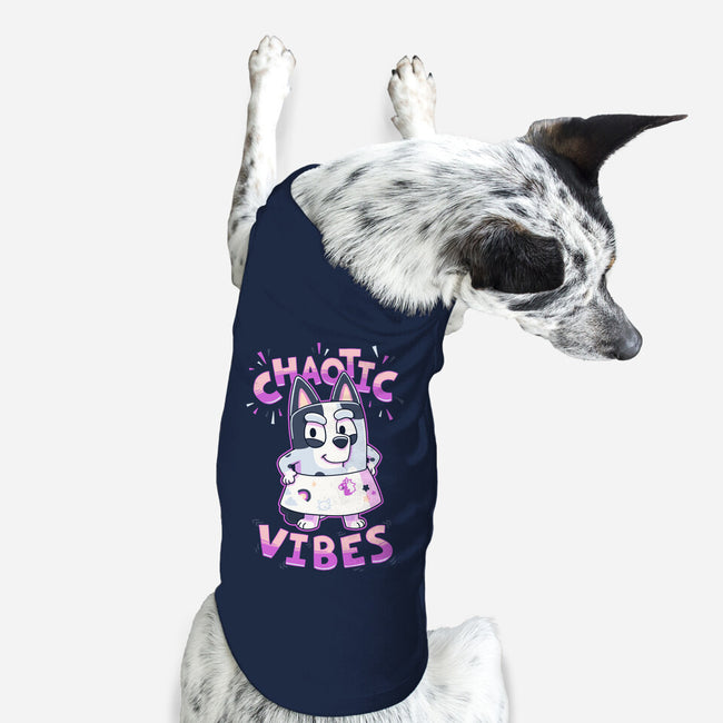 Chaotic Vibes-Dog-Basic-Pet Tank-Geekydog