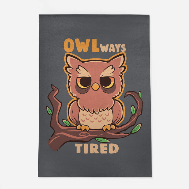 Owlways Tired-None-Indoor-Rug-TechraNova