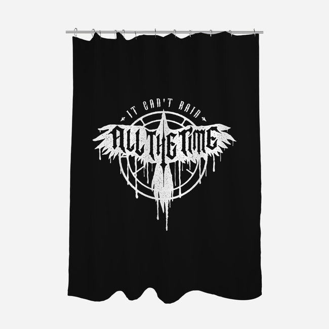 A Crow In The Rain-None-Polyester-Shower Curtain-demonigote