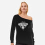 A Crow In The Rain-Womens-Off Shoulder-Sweatshirt-demonigote