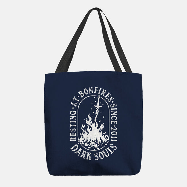 Resting At Bonfires-None-Basic Tote-Bag-demonigote