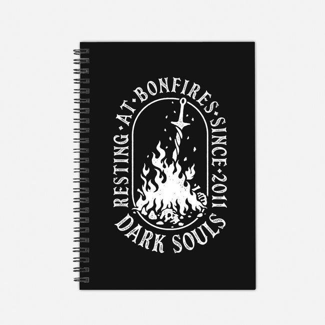 Resting At Bonfires-None-Dot Grid-Notebook-demonigote