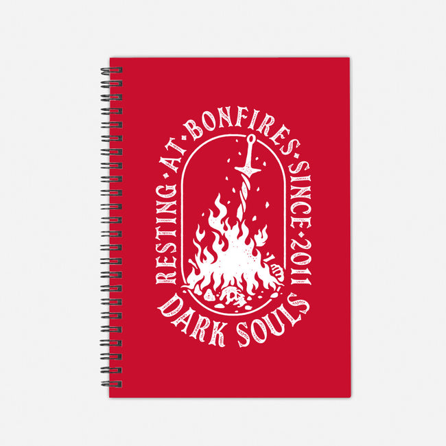 Resting At Bonfires-None-Dot Grid-Notebook-demonigote