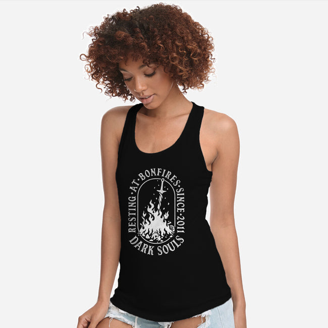 Resting At Bonfires-Womens-Racerback-Tank-demonigote