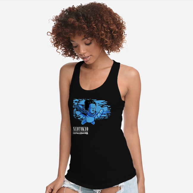 Neotokyo Capsulemind-Womens-Racerback-Tank-demonigote