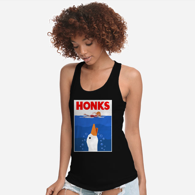 HONKS-Womens-Racerback-Tank-demonigote