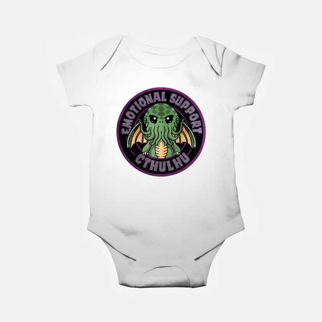 Emotional Support Cthulhu-Baby-Basic-Onesie-fanfreak1